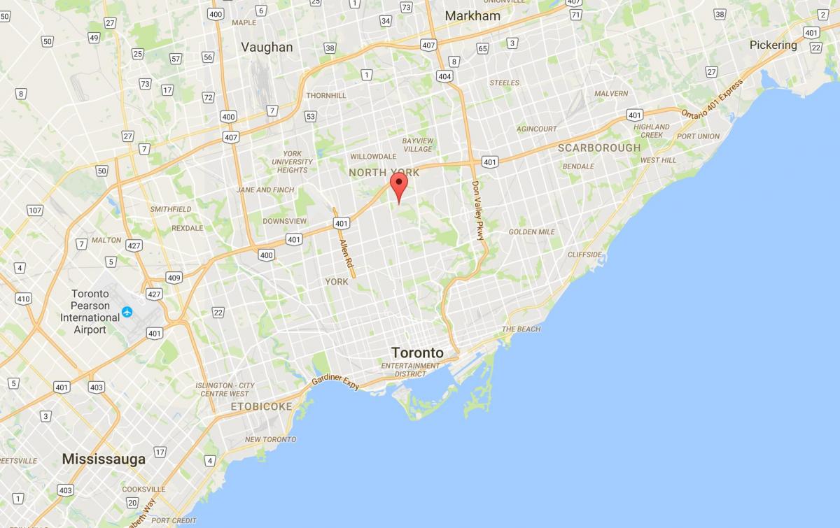 Peta dari air terjun ... lebih lanjut Berongga district, Toronto