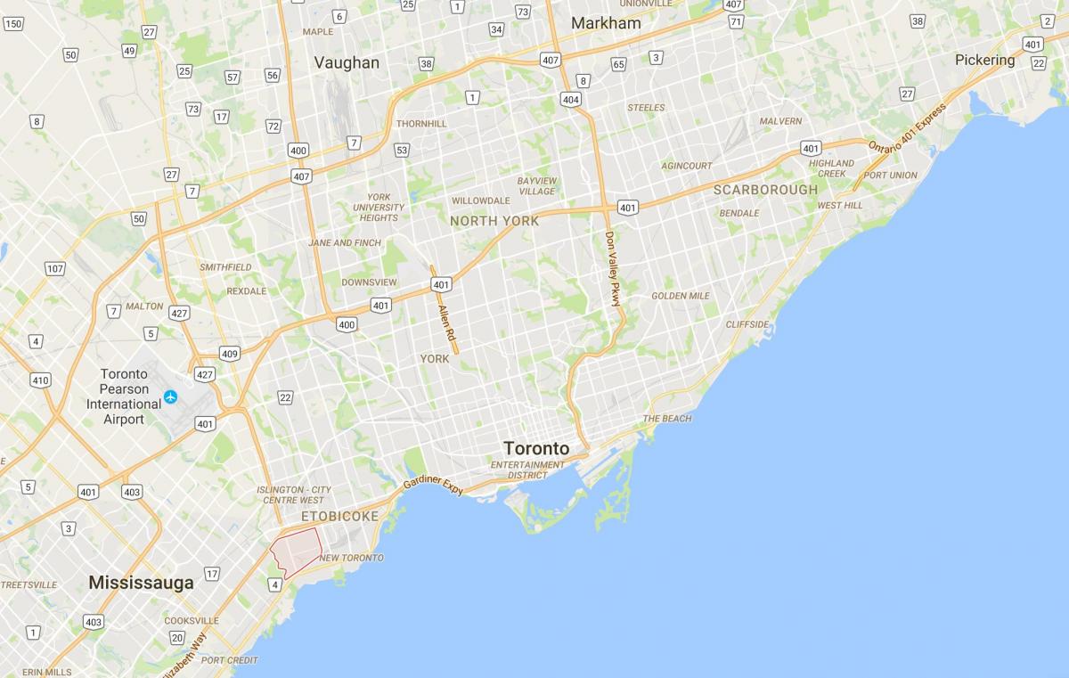 Peta dari Alderwood Parkviewdistrict Toronto