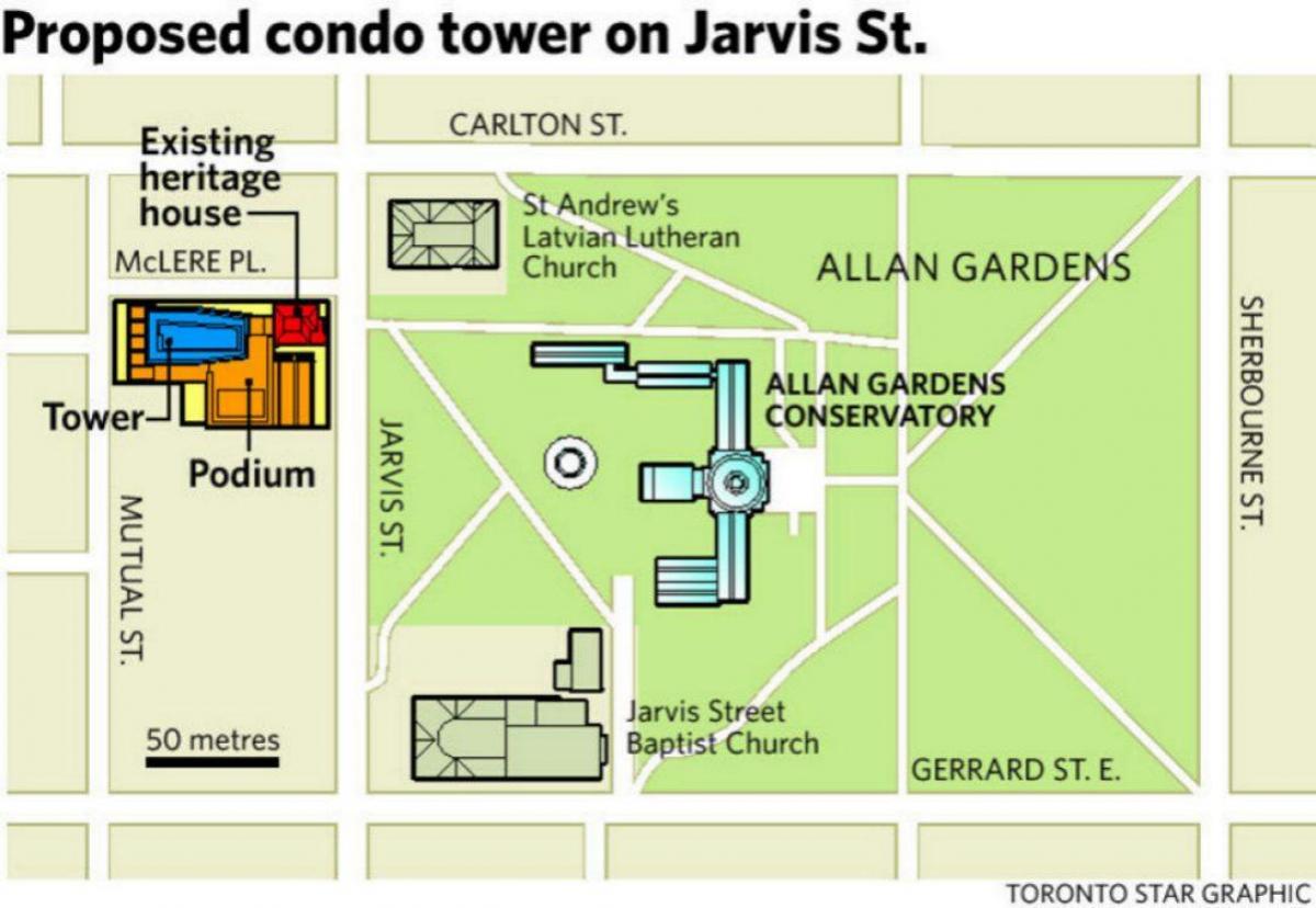 Peta dari Allan Gardens Toronto