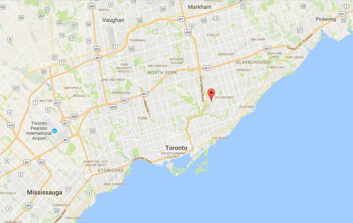 Peta dari Bermondsey district, Toronto
