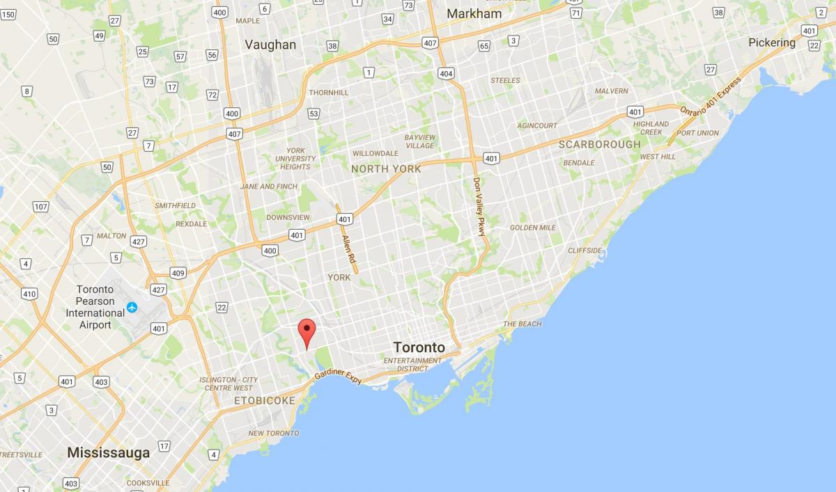 Peta dari Bloor West Village district, Toronto