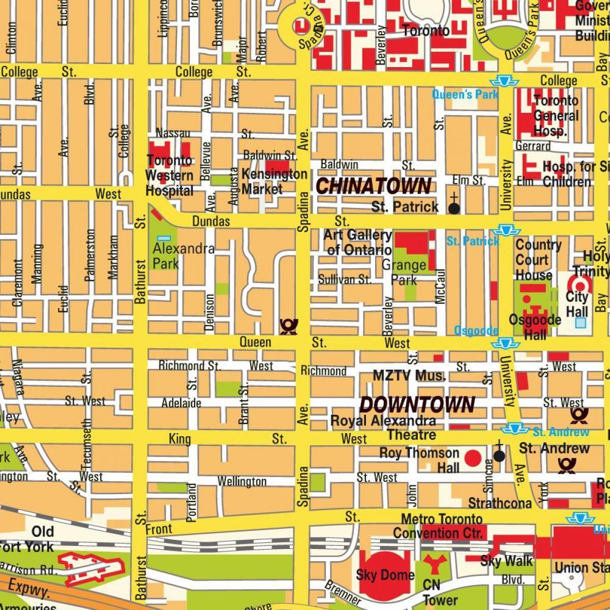 Peta dari Chinatown Ontario