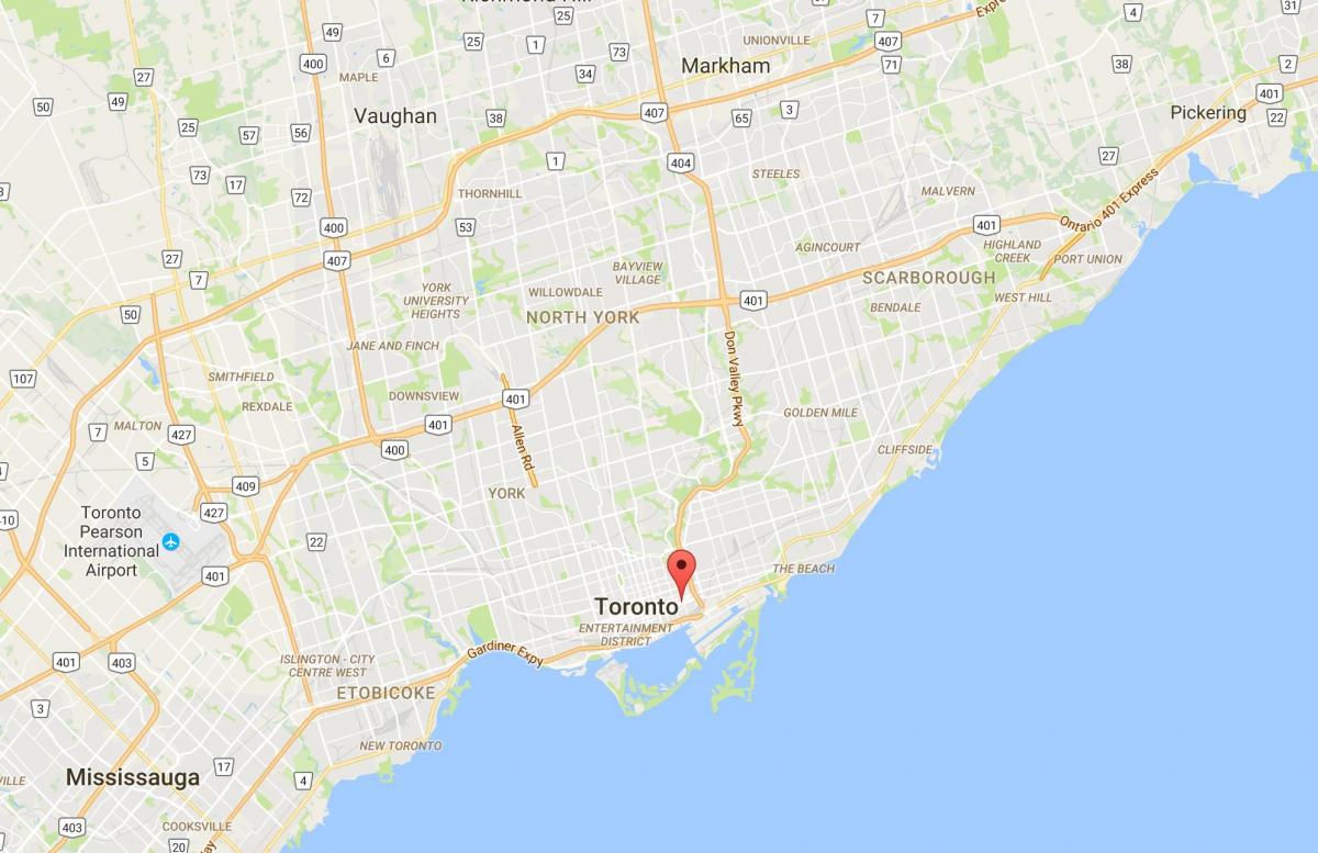 Peta dari Detroit district, Toronto