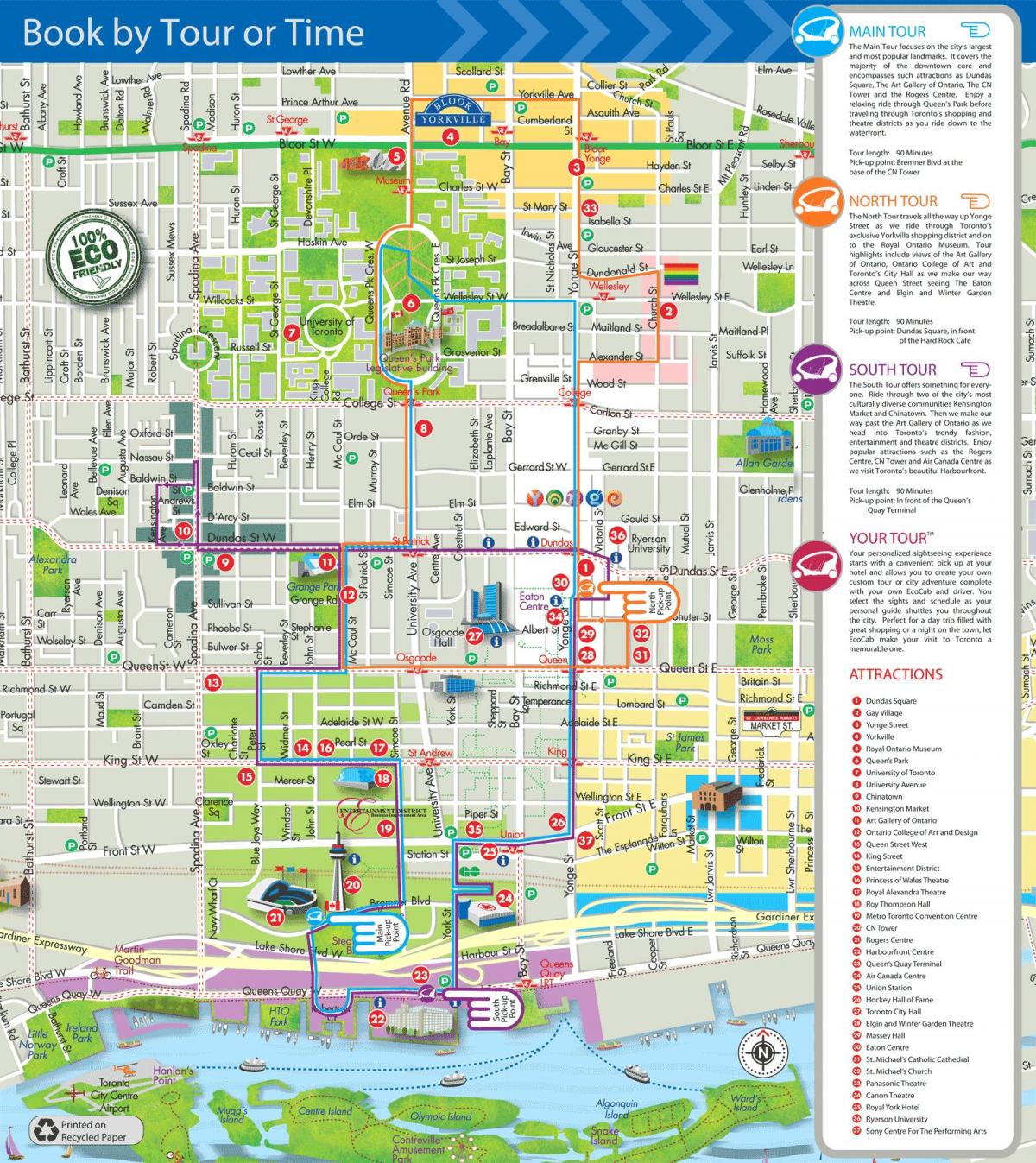 Peta dari Eco wisata cab Toronto