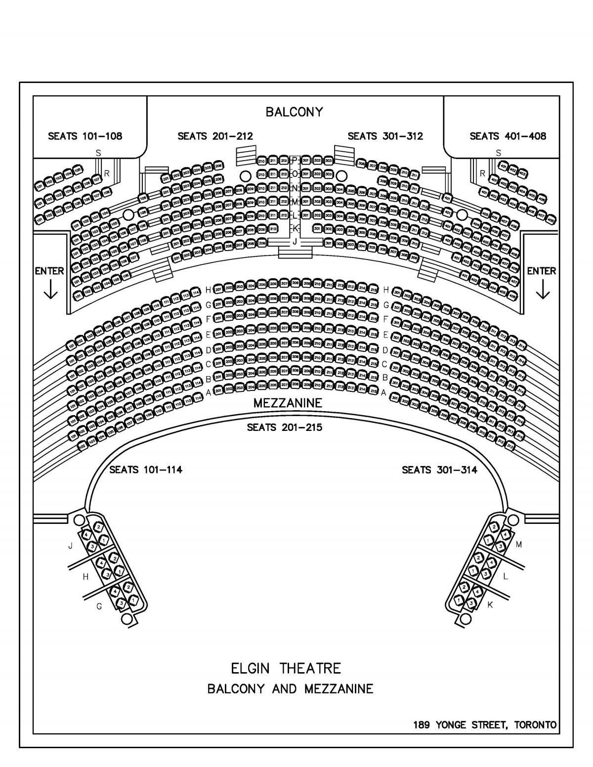 Peta dari Elgin & Winter Garden Theatre