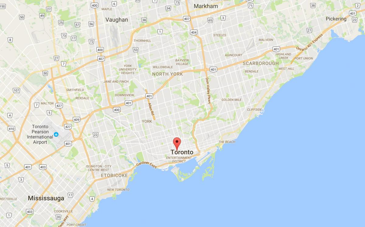Peta dari Grange Park district, Toronto