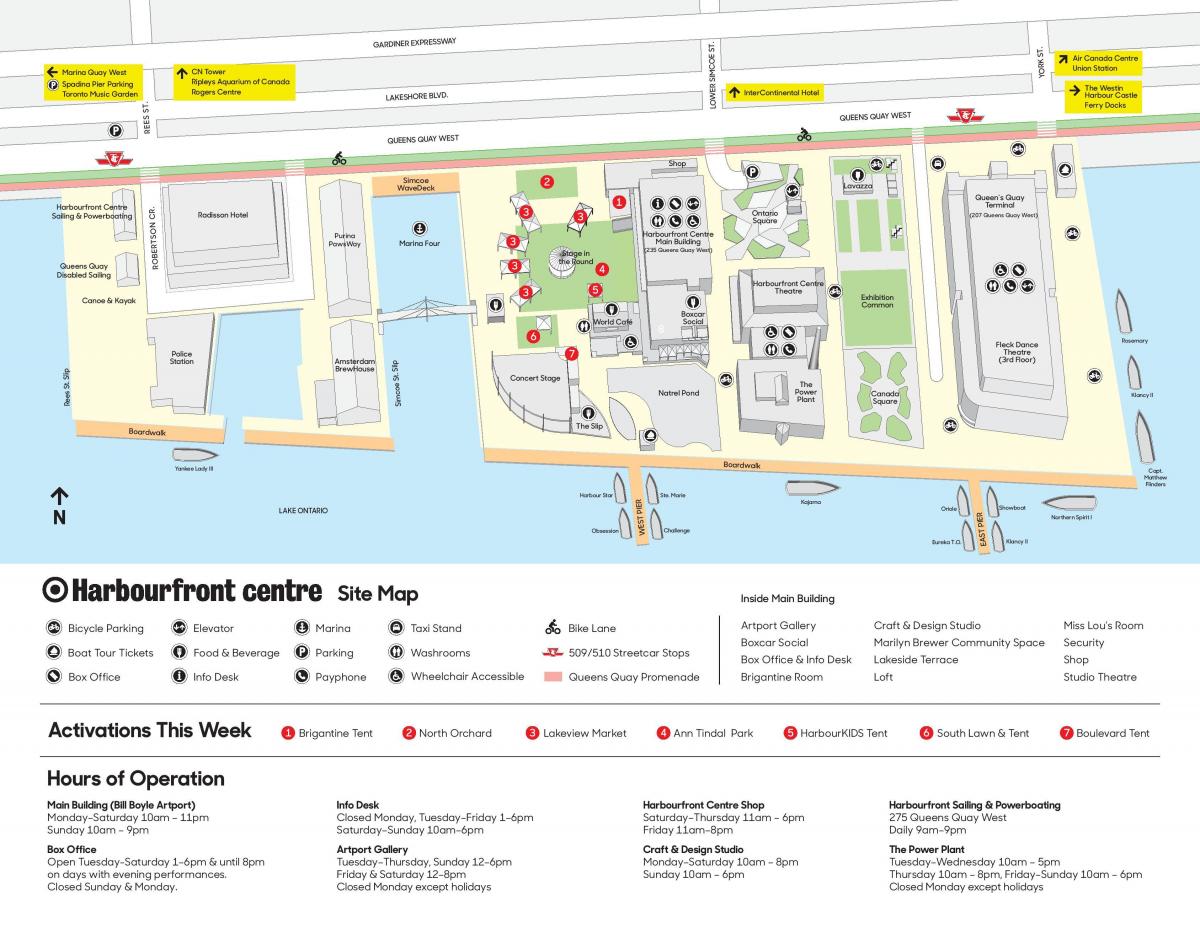 Peta dari Harbourfront centre parkir