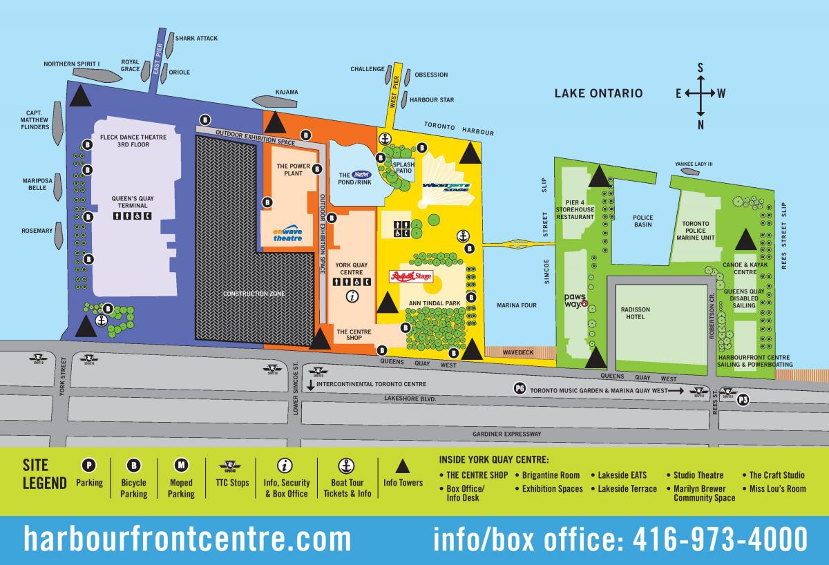 Peta dari Harbourfront Centre