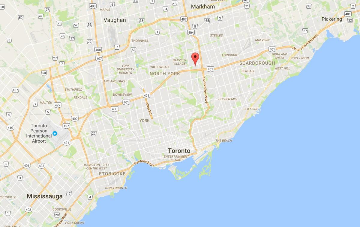 Peta dari Henry Pertanian kabupaten Toronto