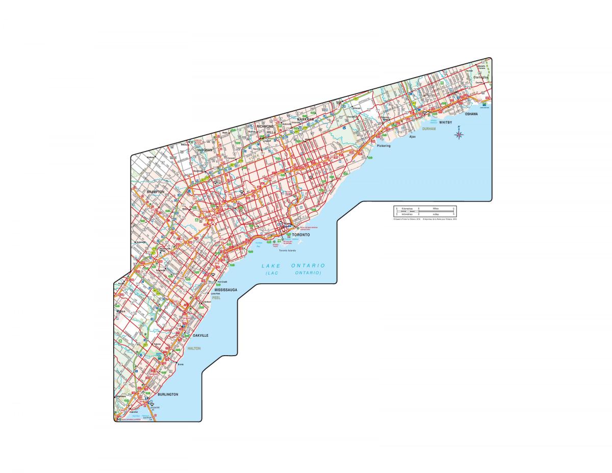 Peta Jalan resmi dari Ontario