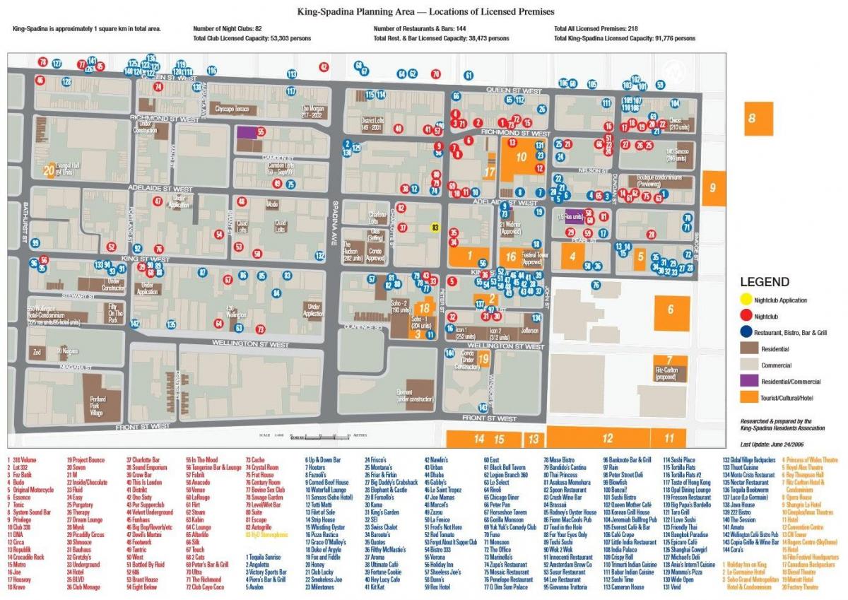 Peta Distrik Hiburan Toronto informasi