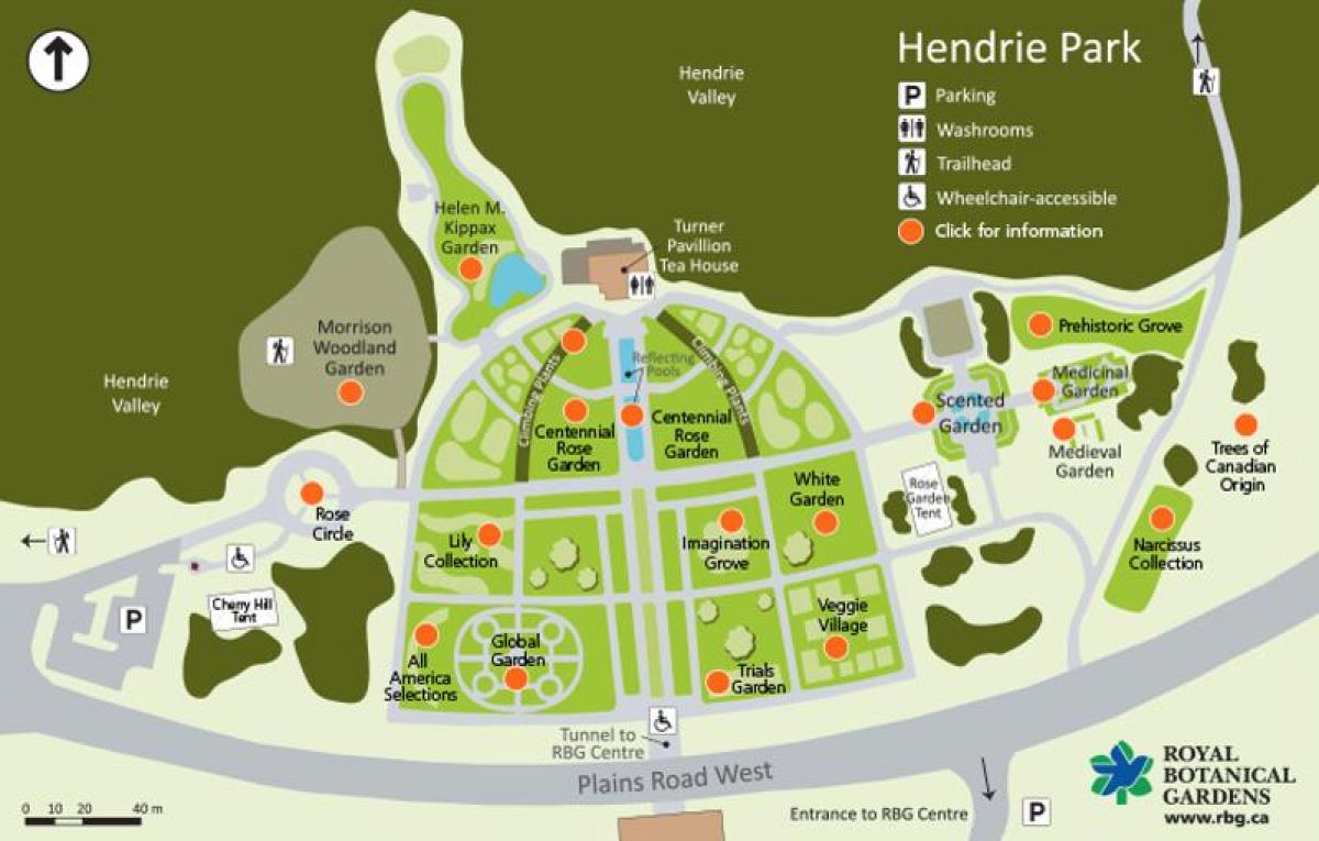 Peta RBG Hendrie Park