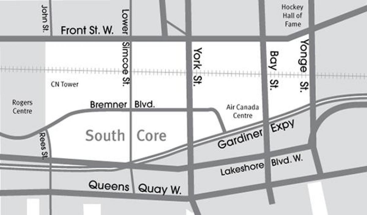 Peta Selatan Core Toronto