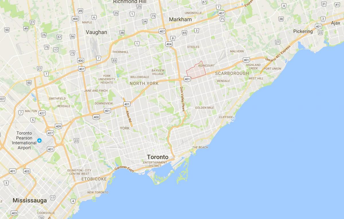 Peta dari Tam o'shanter – Sullivandistrict Toronto