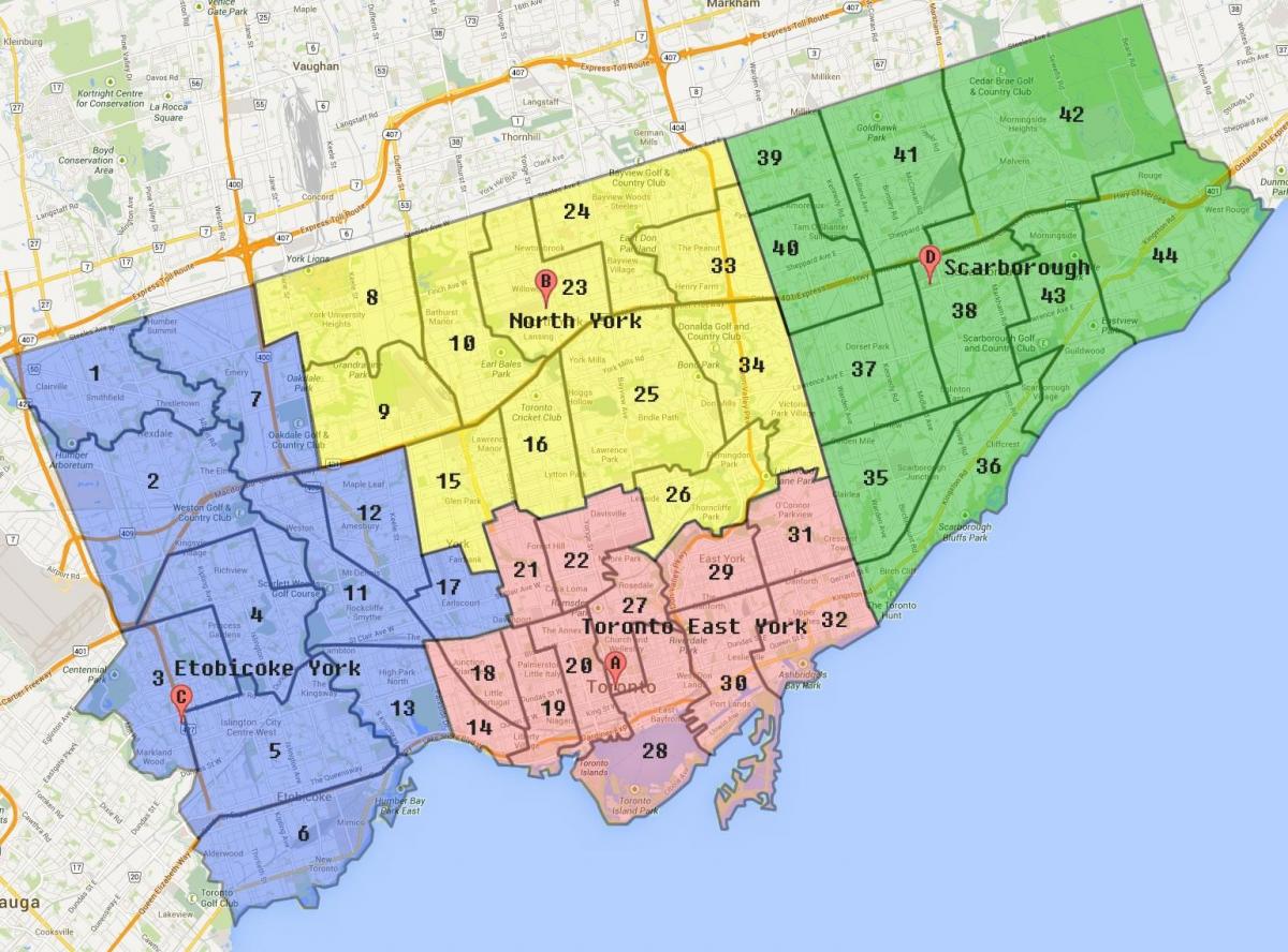 Peta Kota Toronto Batas