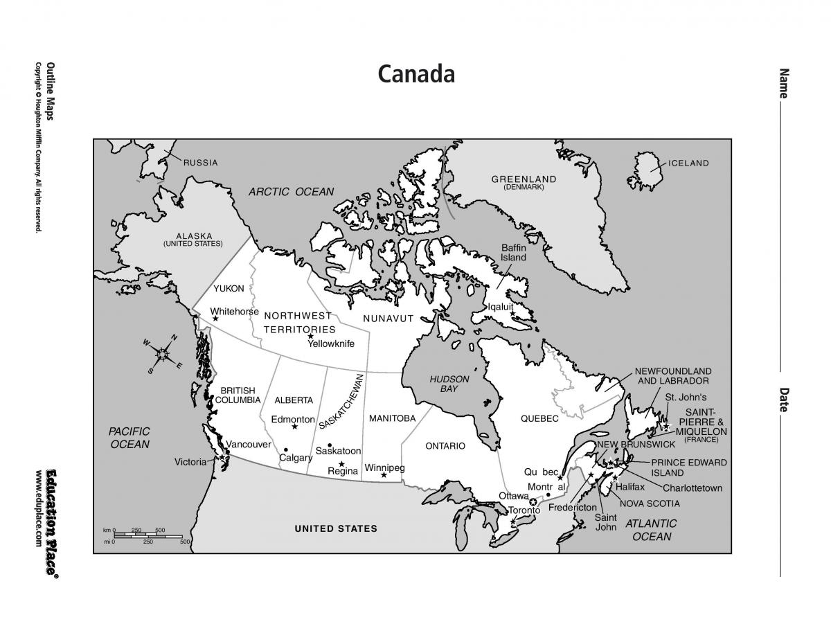 Peta dari Toronto di kanada