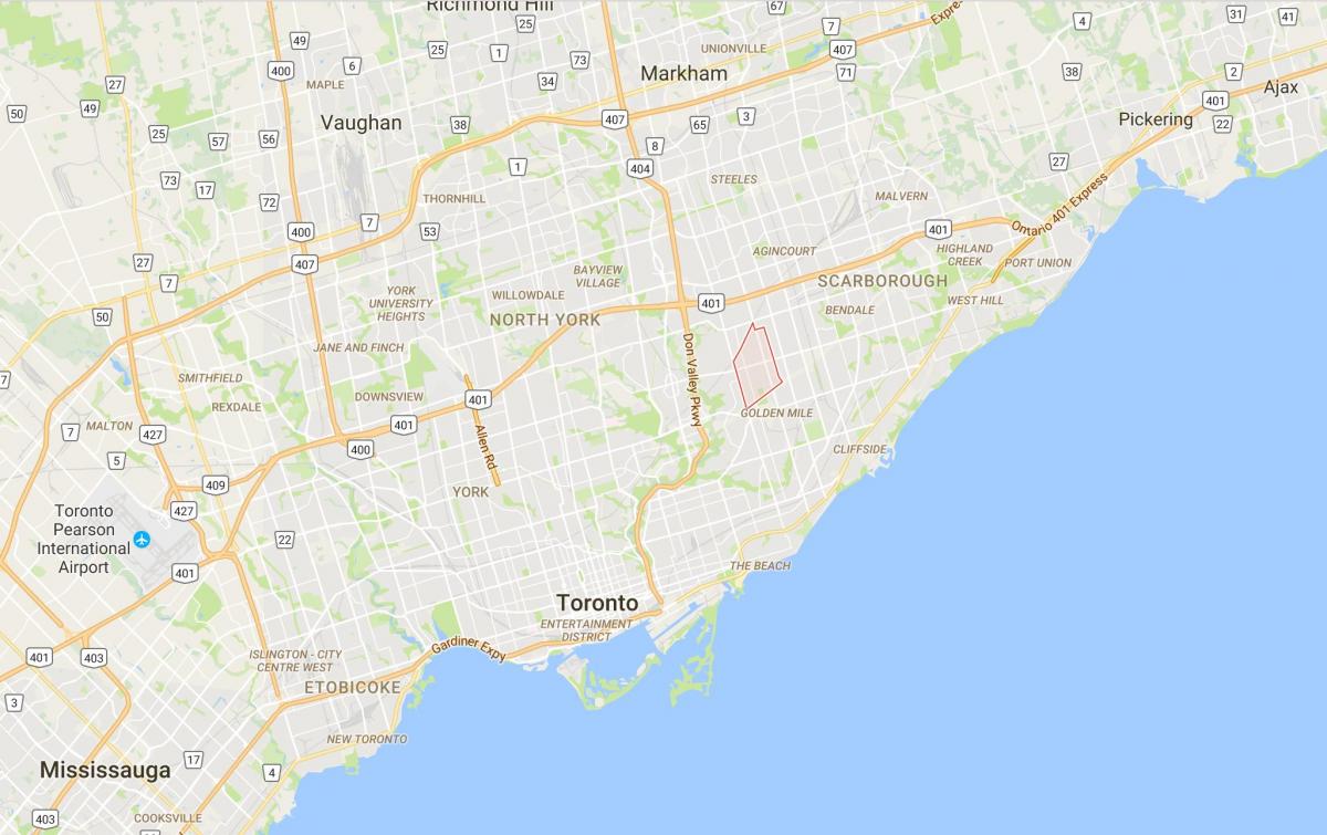 Peta dari Wexford district, Toronto