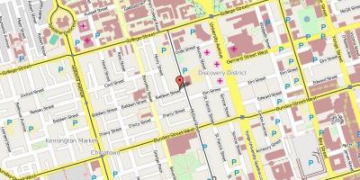 Peta dari Baldwin Desa Toronto