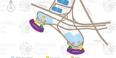Peta dari bandara Toronto Pearson