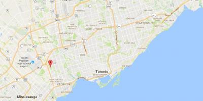 Peta Barat Deane Park district, Toronto