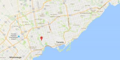 Peta dari Bayi Point Toronto