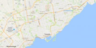 Peta dari Bayview Hutan – Steeles district, Toronto