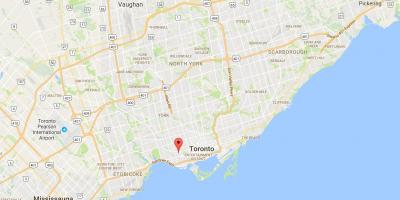 Peta dari Beaconsfield Village district, Toronto