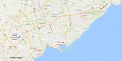 Peta dari Bendale district, Toronto