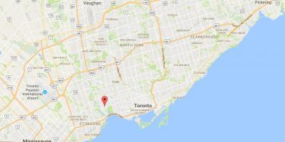 Peta dari Bloor West Village district, Toronto