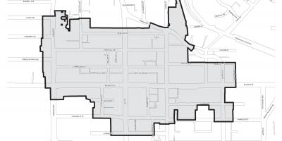 Peta dari Bloor Yorkville, Toronto boudary