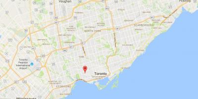 Peta dari Brockton Village district, Toronto