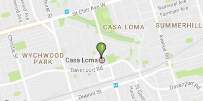 Peta dari Casa Loma Toronto