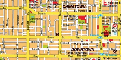 Peta dari Chinatown Ontario