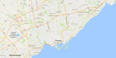 Peta dari Clairville district, Toronto