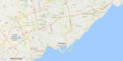Peta dari Daun Maple district, Toronto