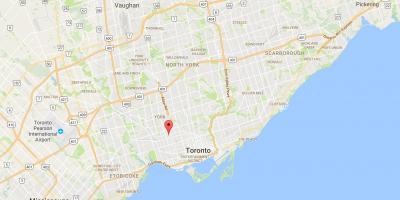 Peta dari Davenport district, Toronto
