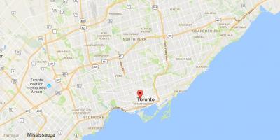 Peta distrik Chinatown Toronto