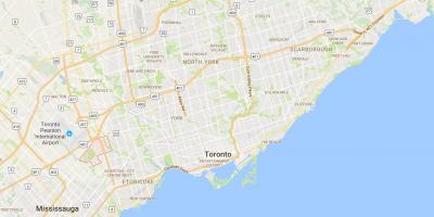 Peta dari Eringate district, Toronto