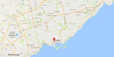 Peta dari Fashion District district, Toronto