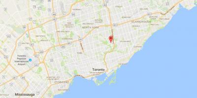 Peta dari Flemingdon Park district, Toronto