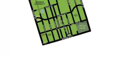 Peta Garden District gambaran Toronto