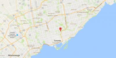 Peta dari Gubernur Jembatan kabupaten Toronto