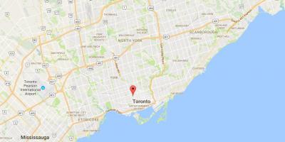 Peta dari Harbord Village district, Toronto