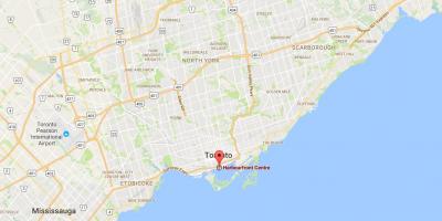 Peta dari Harbourfront district, Toronto