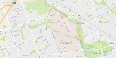Peta dari Humber Heights – Westmount lingkungan Toronto