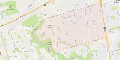 Peta dari Humber Ktt lingkungan di Toronto
