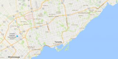 Peta dari Humber Summit district, Toronto