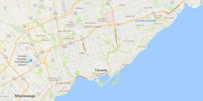 Peta dari Kacang district, Toronto