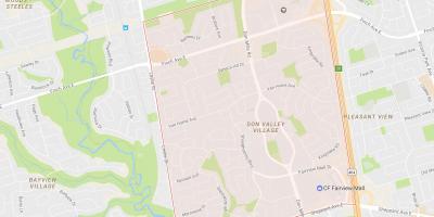 Peta dari Kacang tanah lingkungan Toronto