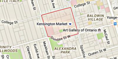 Peta Pasar Kensington